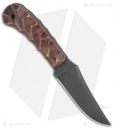 Winkler Knives Blue Ridge Hunter Fixed Blade Knife Sculpted Maple (4.1" Black)