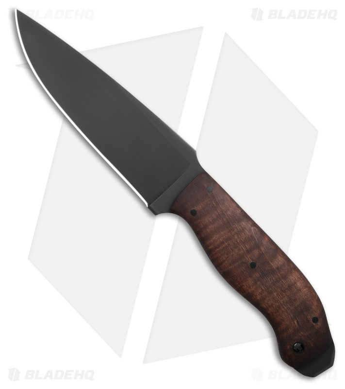 Winkler Knives Drop Point Crusher Fixed Blade Knife Maple (5.25" Black)