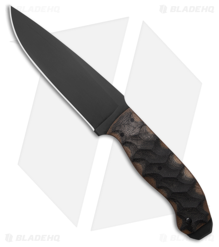 Winkler Knives Drop Point Crusher Fixed Wasp Laminate (5.25" Black)