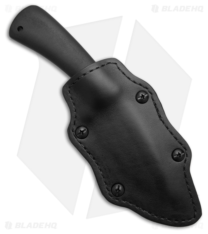 Winkler Knives Forest Edge Fixed Blade Knife Black Canvas Laminate (3.75" Black)