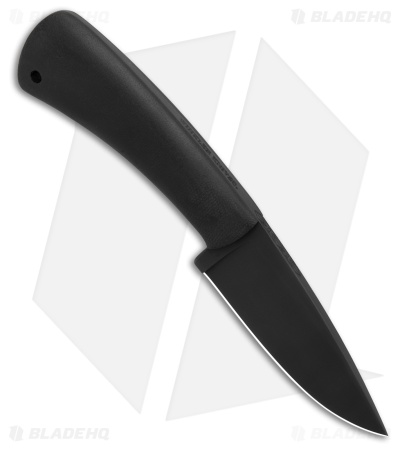 Winkler Knives Forest Edge Fixed Blade Knife Black Canvas Laminate (3.75" Black)