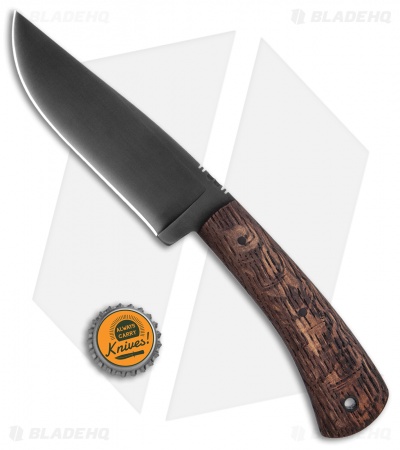 Winkler Knives Highland Hunter Fixed Blade Knife Curly White Oak (4.75 Caswell)