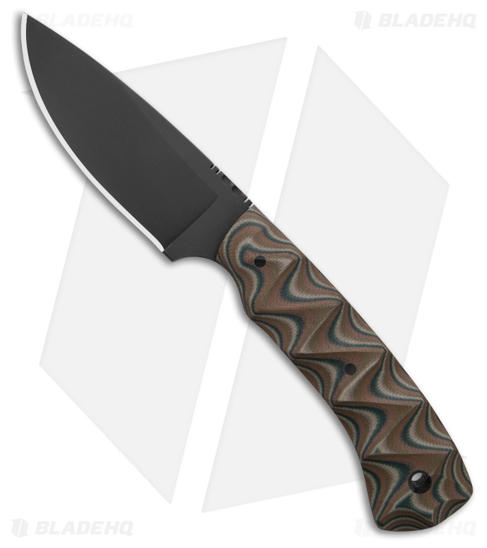 Winkler Knives Huntsman Fixed Blade Knife Camo G-10 (3.5" Black)