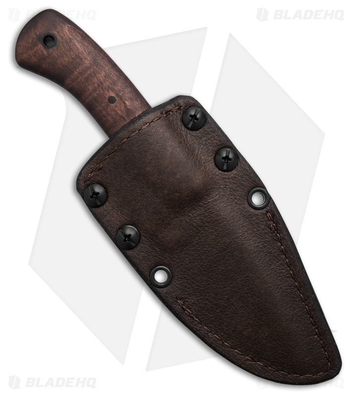 Winkler Knives Huntsman Fixed Blade Knife Maple Wood (3.5" Black)