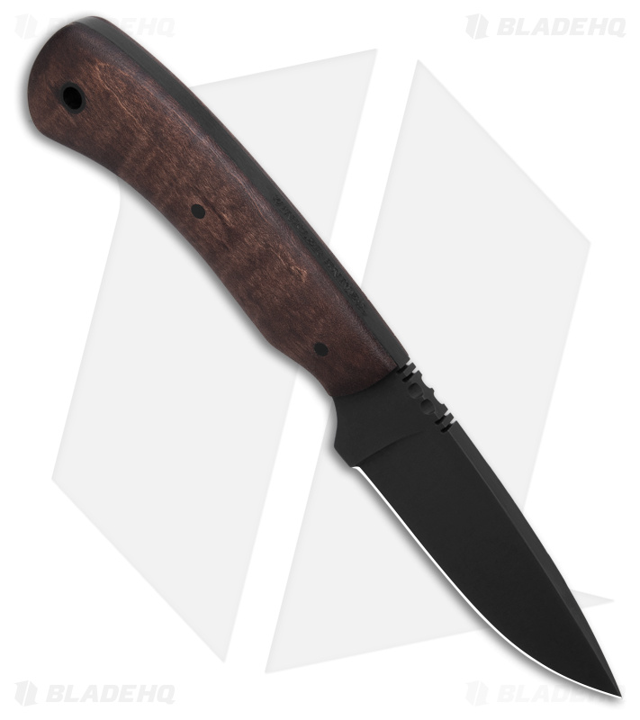 Winkler Knives Huntsman Fixed Blade Knife Maple Wood (3.5" Black)