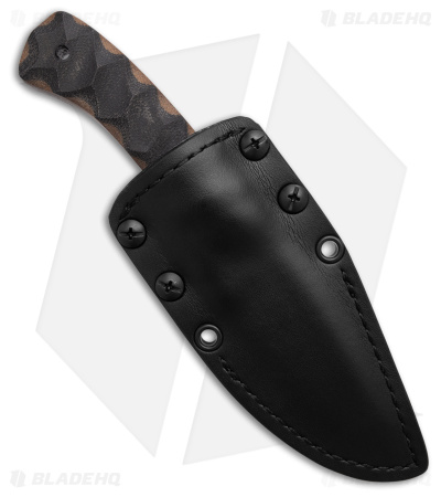 Winkler Knives Huntsman Fixed Blade Knife Wasp Micarta (3.5" Black)