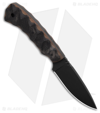Winkler Knives Huntsman Fixed Blade Knife Wasp Micarta (3.5" Black)