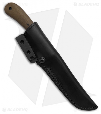 Winkler Knives Operator Fixed Blade Knife Green Canvas Laminate (4" Caswell)