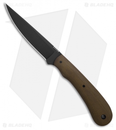 Winkler Knives Operator Fixed Blade Knife Green Canvas Laminate (4" Caswell)
