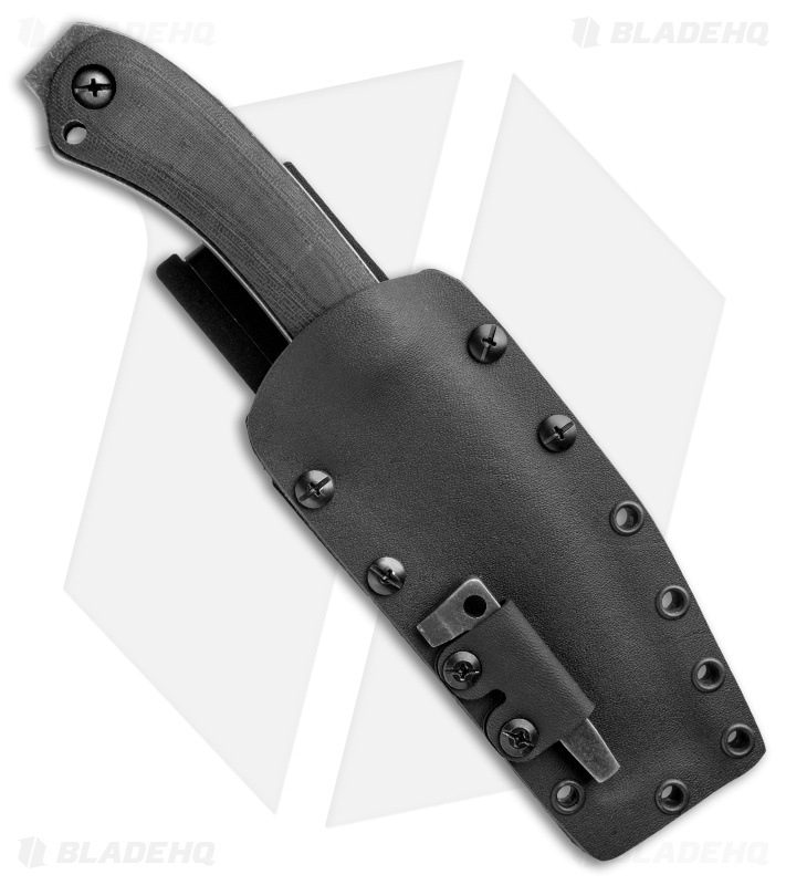 Winkler Knives Survival Striker Fixed Blade Knife Black Canvas (5.25" Caswell)
