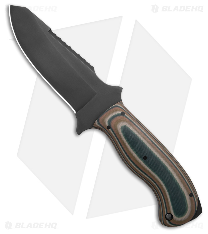 Winkler Knives Utility Crusher Fixed Blade Knife Tan Camo G-10 (4.8" Caswell)