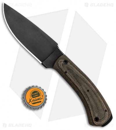 Winkler Knives Woodsman Fixed Blade Knife Black Laminate (4.25" Caswell)