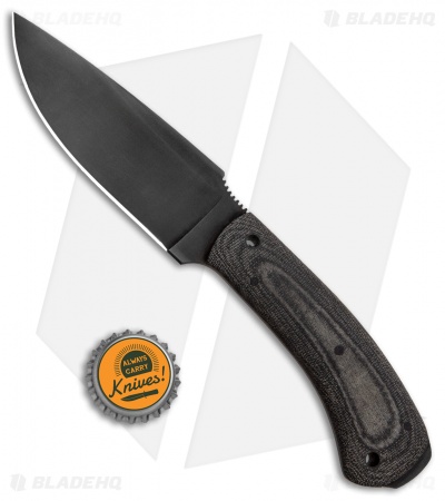 Winkler Knives Woodsman Fixed Blade Knife Black Laminate (4.25" Caswell)
