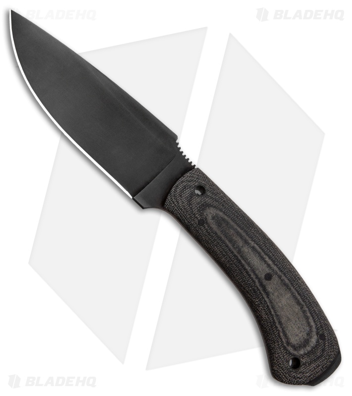 Winkler Knives Woodsman Fixed Blade Knife Black Laminate (4.25" Caswell)