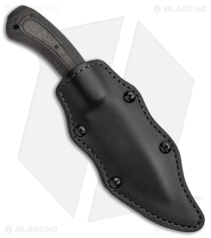 Winkler Knives Woodsman Fixed Blade Knife Black Laminate (4.25" Caswell)