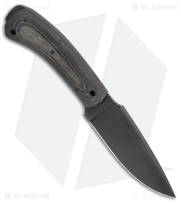 Winkler Knives Woodsman Fixed Blade Knife Black Laminate (4.25" Caswell)