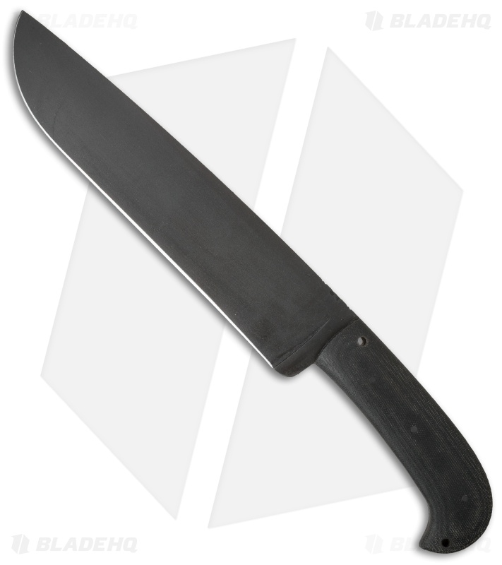 Winkler Knives Camp Knife Fixed Blade Black Micarta (10" Caswell)