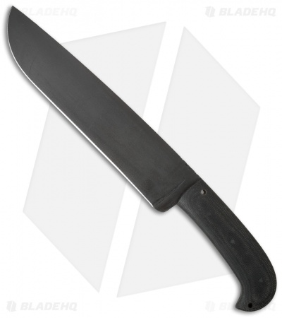 Winkler Knives Camp Knife Fixed Blade Black Micarta (10" Caswell)