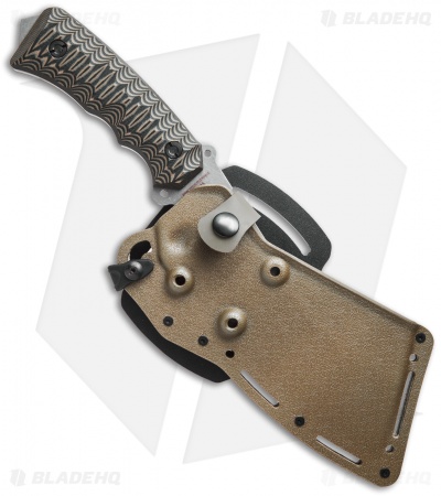 Wolfpack Survival Rough Wolf Knife Tan/Black G-10 (7.5" Stonewash) WP4