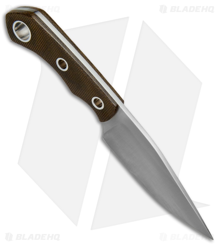 Zoe Crist Knives Wilderness EDC Fixed Blade Knife Green Micarta (3.75" Satin)