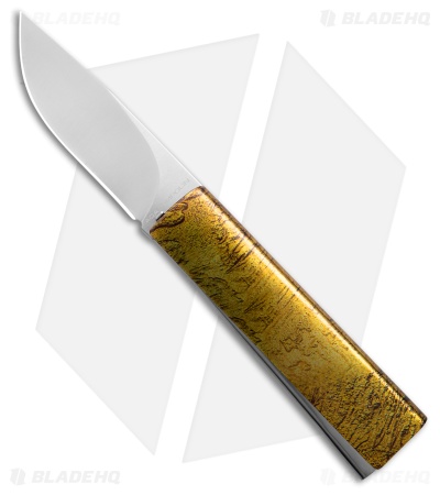 AGA Campolin Dragonfly Gravity Knife Brass Steel (2.9" Satin)