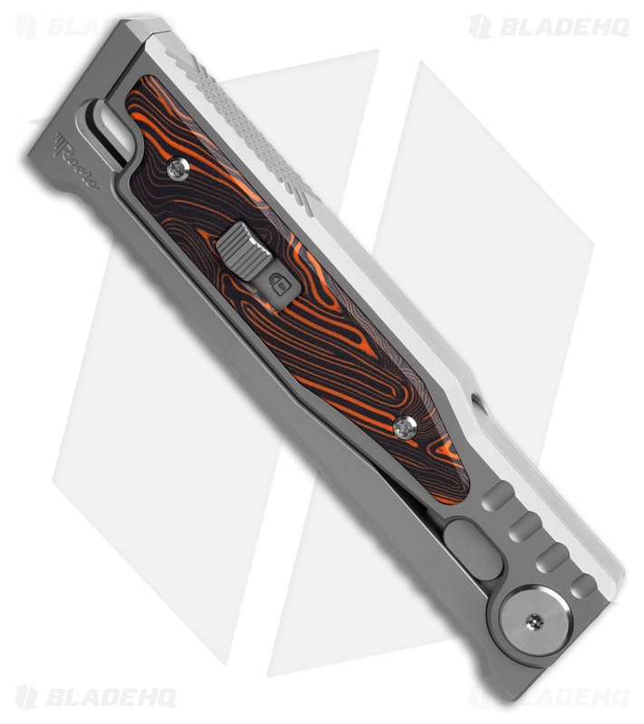 Reate EXO-M Tanto Manual OTF Knife Titanium/Black Orange G-10 (3.25" Satin)