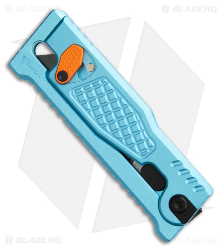 Reate EXO-U Gravity Knife Blue Diamond Frag Aluminum (2.3" Utility)