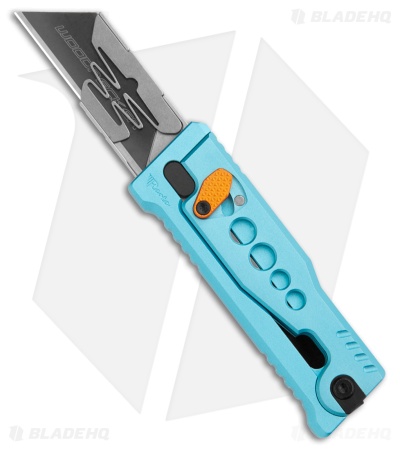 Reate EXO-U Gravity Knife Blue Speedhole Aluminum (2.3" Utility)