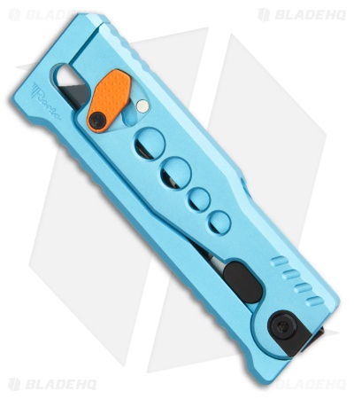 Reate EXO-U Gravity Knife Blue Speedhole Aluminum (2.3" Utility)