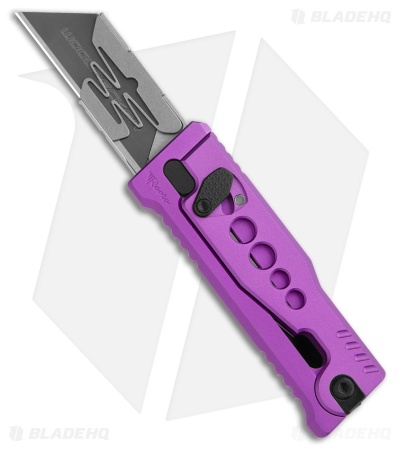 Reate EXO-U Gravity Knife Purple Speedhole Aluminum