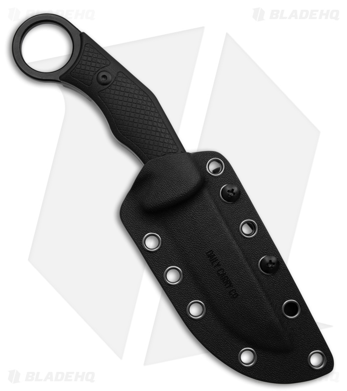 Daily Carry Co. Garuda Fixed Blade Knife Black G10 Composite (3.625" Black)