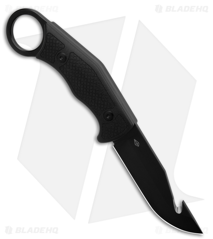 Daily Carry Co. Garuda Fixed Blade Knife Black G10 Composite (3.625" Black)