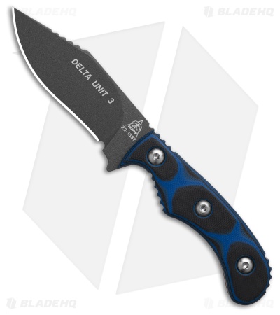 TOPS Knives Delta Unit 3 Fixed Blade Knife (3" Gray Plain) DEUT-03