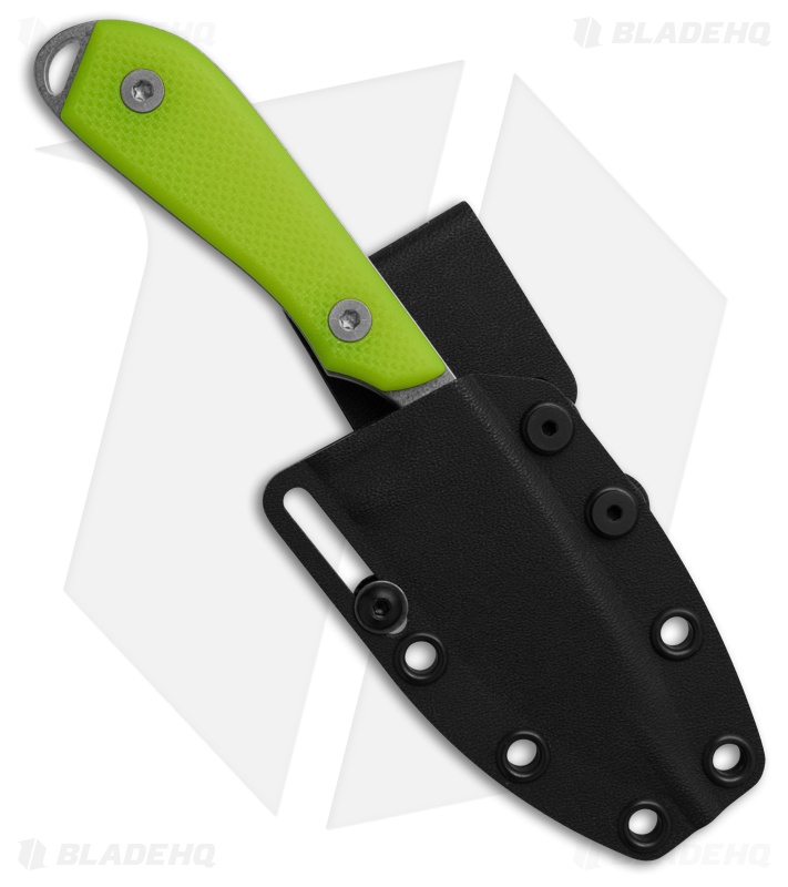 White River Knives M1-PRO MagnaCut Fixed Blade Knife Green HI-Vis G-10 (3" SW)
