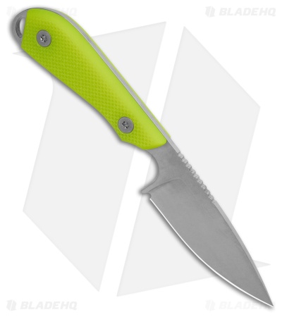 White River Knives M1-PRO MagnaCut Fixed Blade Knife Green HI-Vis G-10 (3" SW)