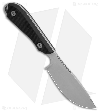 White River Knives M1-Skinner Fixed Blade Knife Black G-10 (3" Stonewash)