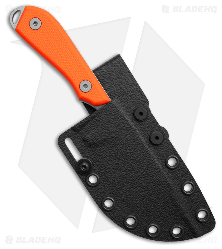 White River Knives M1-Skinner Fixed Blade Knife Orange G-10 (3" Stonewash)