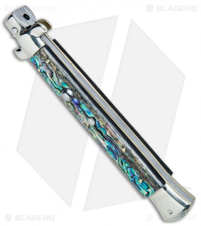 AGA Campolin 11" Picklock Automatic Italian Stiletto Abalone (5" Satin) 2017