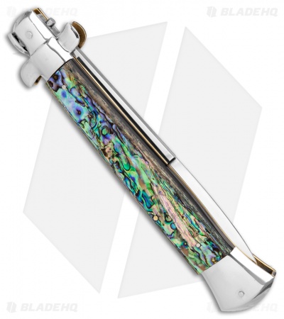 AGA Campolin 15" Automatic Italian Stiletto Abalone (6.6" Satin) 