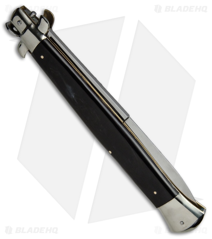 AGA Campolin 18" Italian Stiletto Knife Brazilian Horn (8" Satin Bayonet)