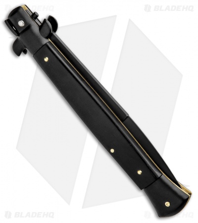 Frank B 11" Italian Stiletto Automatic Bayonet Knife Ebony (4" Black)