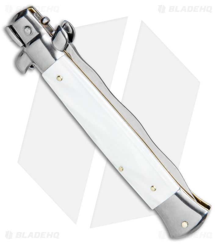 Frank B 9" Italian Stiletto Kris Knife Pearlex (4" Satin) 
