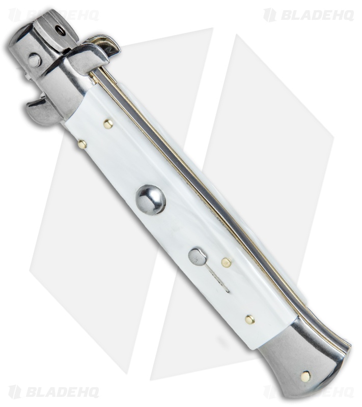 Frank B 9" Italian Stiletto Kris Knife Pearlex (4" Satin) 