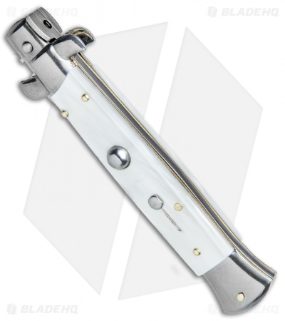Frank B 9" Italian Stiletto Kris Knife Pearlex (4" Satin) 