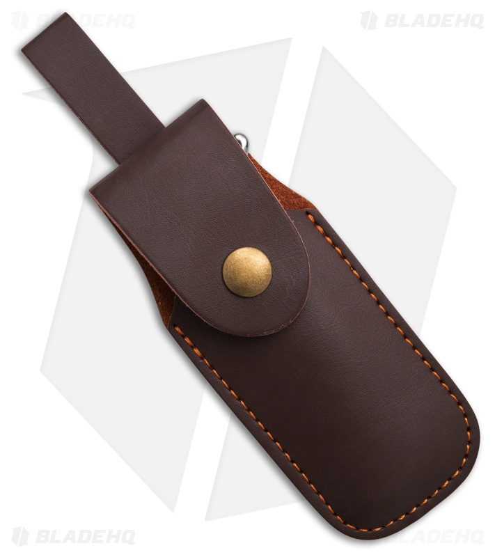 9" CZ Bolster Release Automatic Knife White Bone (4" Satin)