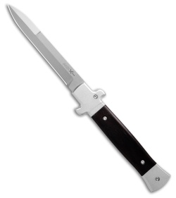 AKC World 9&quot; X-Treme Shadow Bolster Release Auto Knife Ebony Wood (4&quot; SW) | 206006