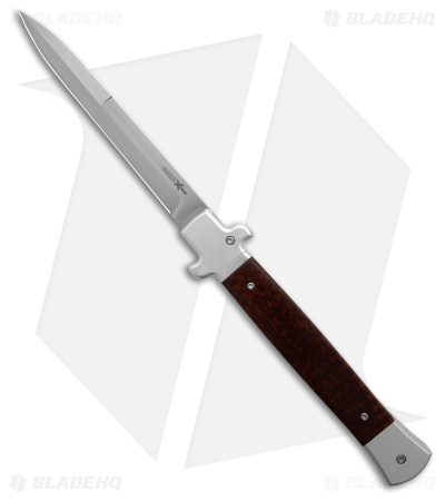 AKC X-Treme 11" Shadow Bolster Release Automatic Knife Snakewood (5" Satin)