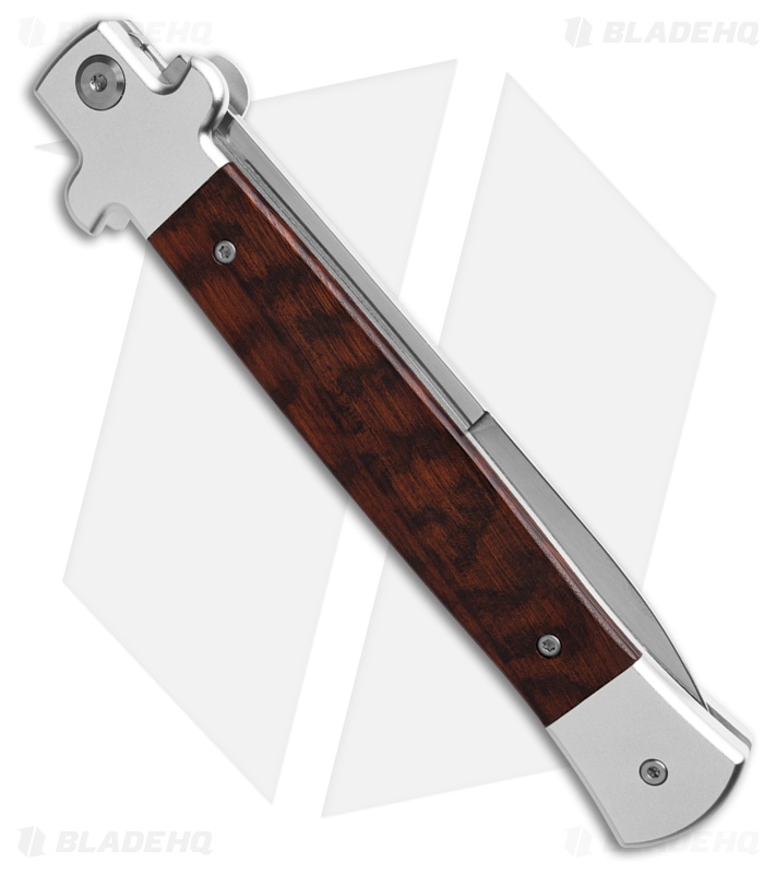 AKC X-Treme 11" Shadow Bolster Release Automatic Knife Snakewood (5" Satin)