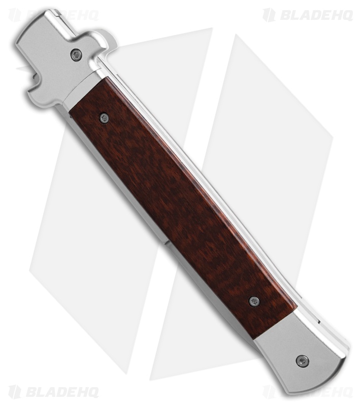 AKC X-Treme 11" Shadow Bolster Release Automatic Knife Snakewood (5" Satin)
