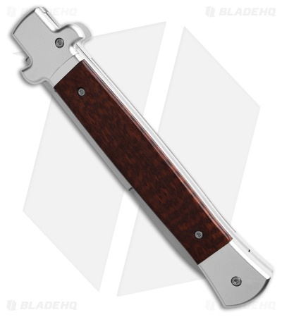 AKC X-Treme 11" Shadow Bolster Release Automatic Knife Snakewood (5" Satin)